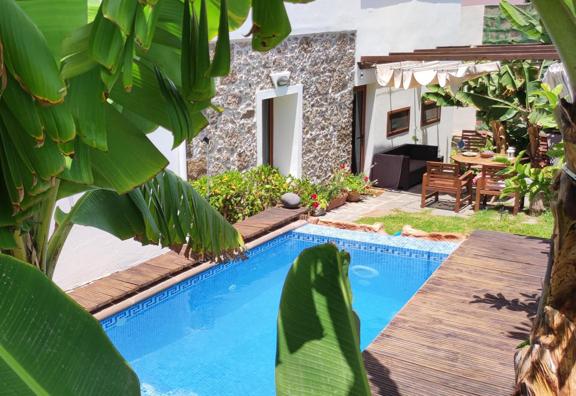 Villa Canaria Piscina Jacuzzi Jardin Santa Maria de Guia de Gran Canaria Kültér fotó