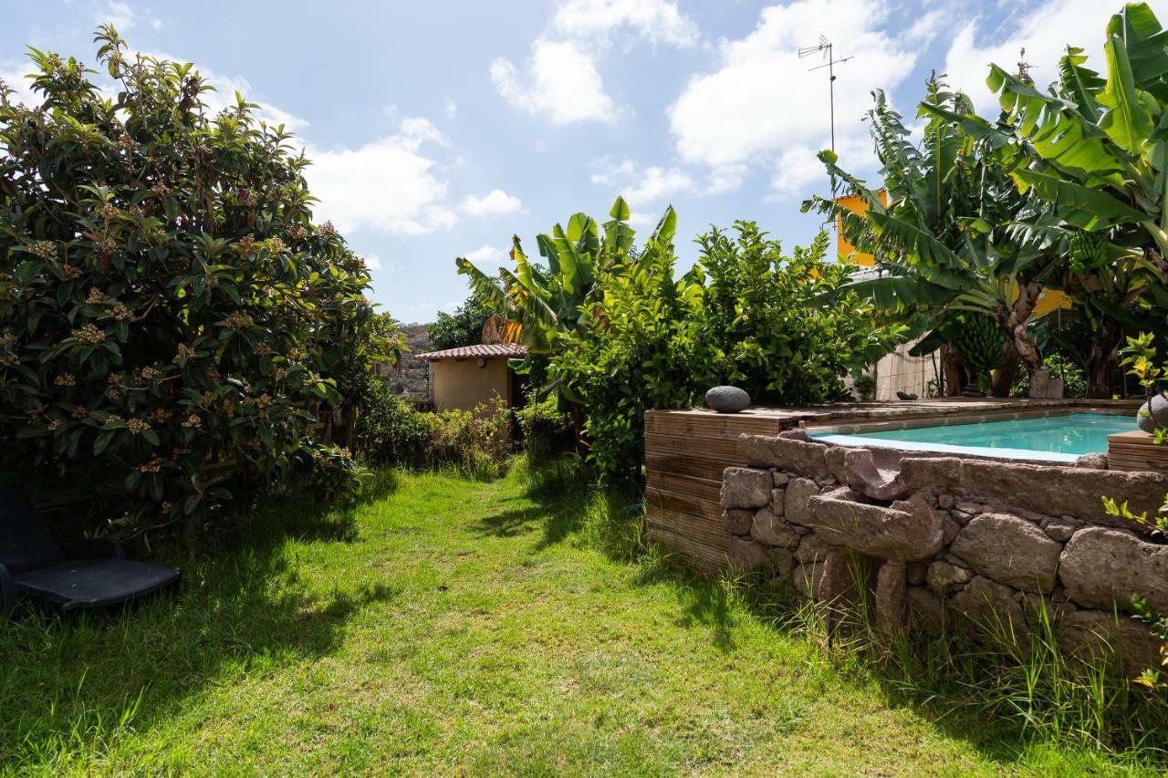 Villa Canaria Piscina Jacuzzi Jardin Santa Maria de Guia de Gran Canaria Kültér fotó