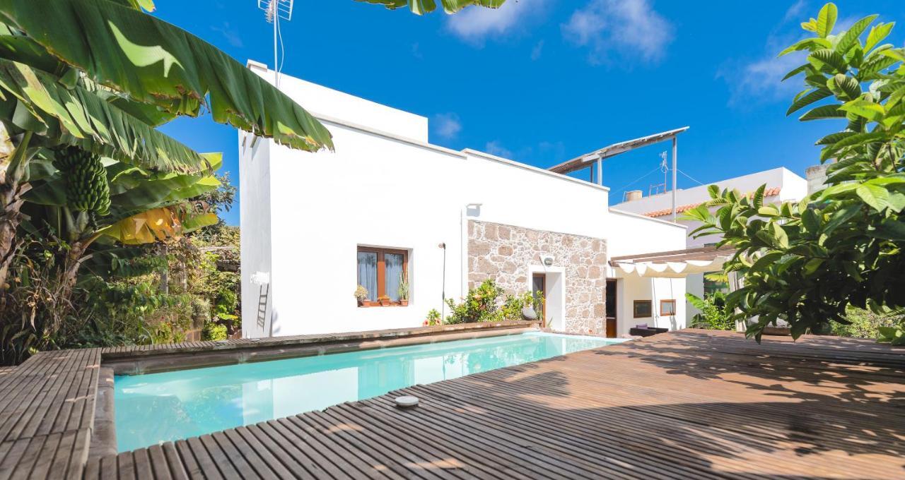 Villa Canaria Piscina Jacuzzi Jardin Santa Maria de Guia de Gran Canaria Kültér fotó